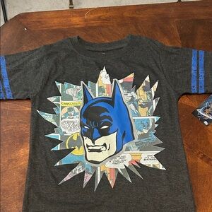 Batman Charcoal Gray Logo Shirt